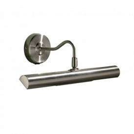 Dar Onedin Switched Picture Light in Satin Chrome Finish