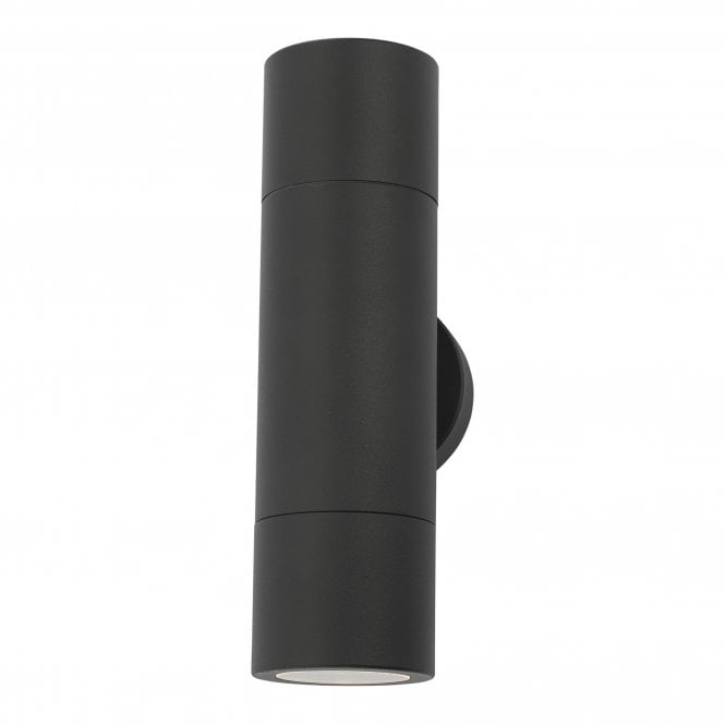 Dar Lighting Dar Ortega 2 Light Outdoor Wall Fitting in Matt Black Finish