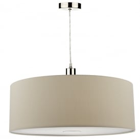 Dar Ronda Easy Fit 60cm Pendant Shade In Ecru Finish