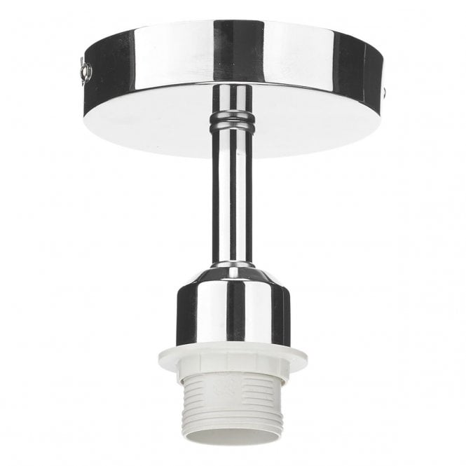 Dar Lighting Dar Single Light Semi Flush Suspension kit In Polished Chrome Finish