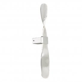 Dar Twist Single Light Wall Fitting in Silver