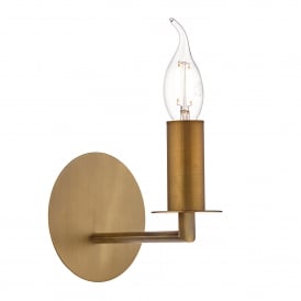 Dar Tyler Single Light Wall Fitting in Bronze Finish