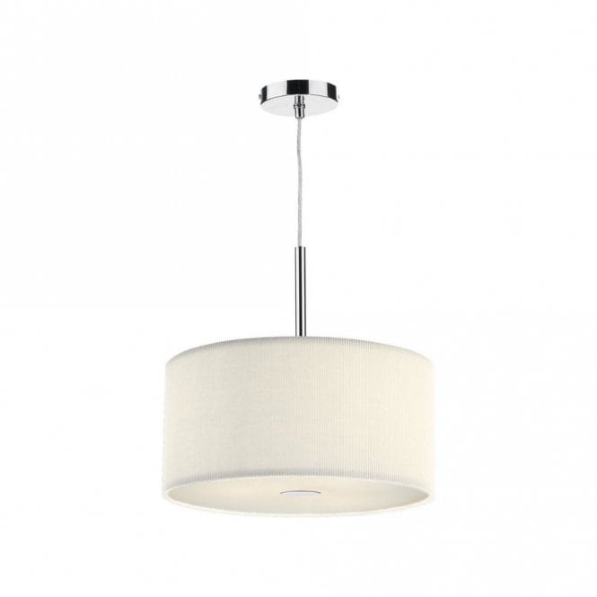 Dar Lighting Dar Zaragoza 3 Light Small Pendant Fitting In Cream