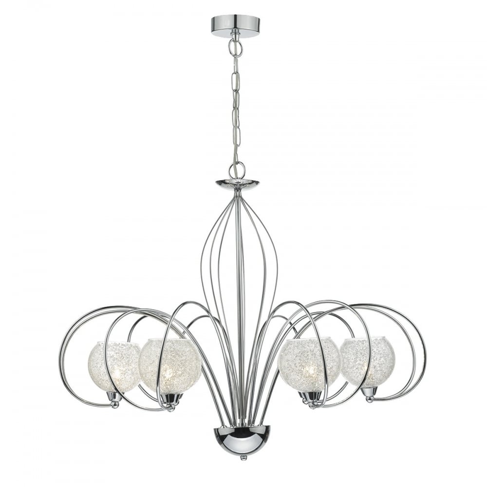 Dar Rafferty Dar Lighting RAF0650 Rafferty 6 Light Dual Mount Ceiling Pendant In ...