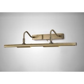 Abacus Twin Arm Picture Light - Antique Brass