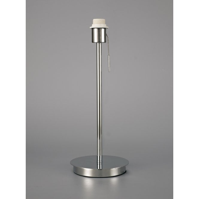 Deco  Carlton Single Light Table Lamp Base Without Shade In Polished Chrome Finish