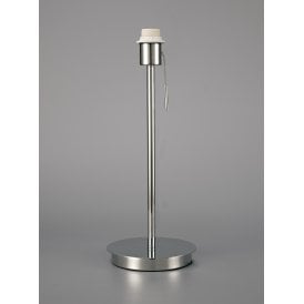Deco Carlton Single Light Table Lamp Base Without Shade In Polished Chrome Finish