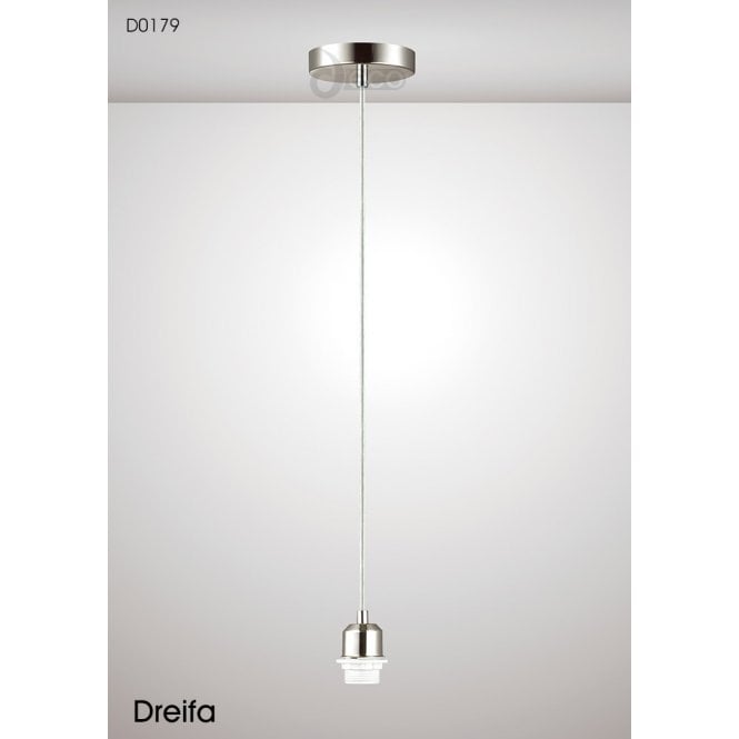 Deco Dreifa Ceiling Pendant Suspenion Kit - Satin Nickel