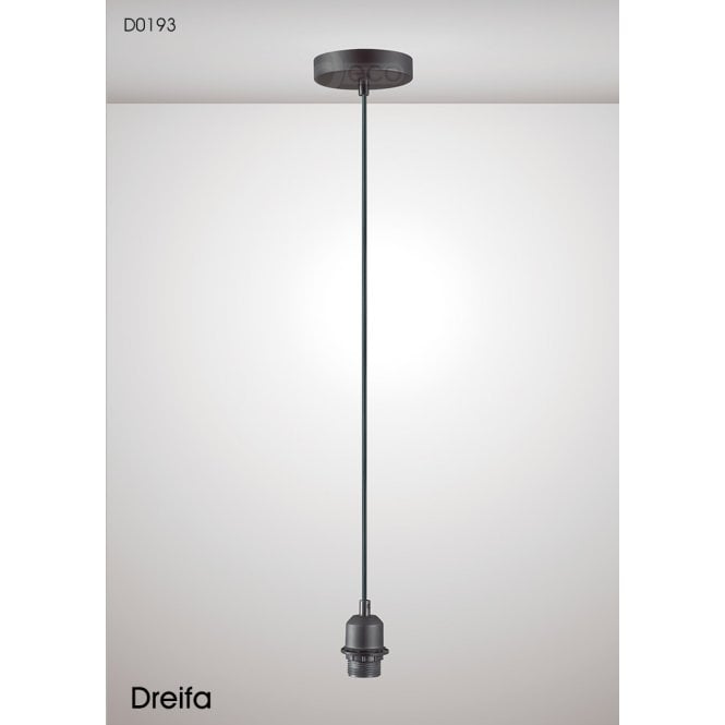 Deco Dreifa Ceiling Pendant Suspension Kit - Black