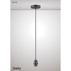 Dreifa Ceiling Pendant Suspension Kit - Black