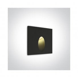 4003976 Shadow Integrated LED Outdoor Recessed Wall Light in Black Finish