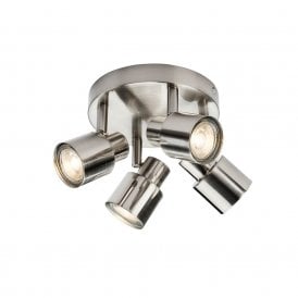 47713 Capture 4 Light Spotlight Fitting in Brushed Chrome Finish