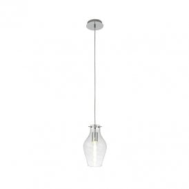 Alpha Glass Ceiling Pendant Light - Clear