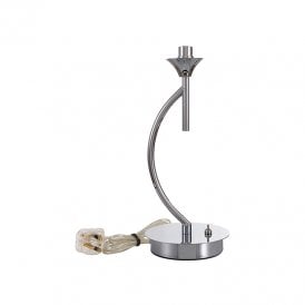 Arcdon Single Light Vertical Table Lamp In Polished Chrome Finish