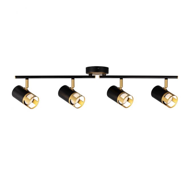 Discovery Lighting Atlanta 4 Light Spotlight Bar - Gold