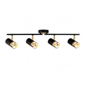 Atlanta 4 Light Spotlight Bar - Gold