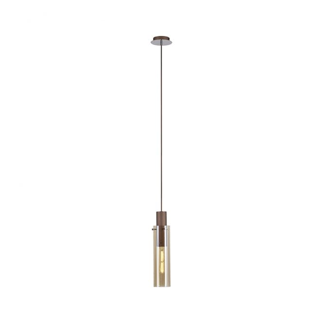 Discovery Lighting Austin Glass Ceiling Pendant Light - Amber
