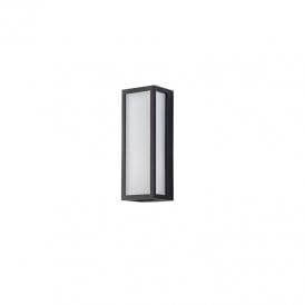 Columbus LED Half Lantern Outdoor Wall Light - Anthracite
