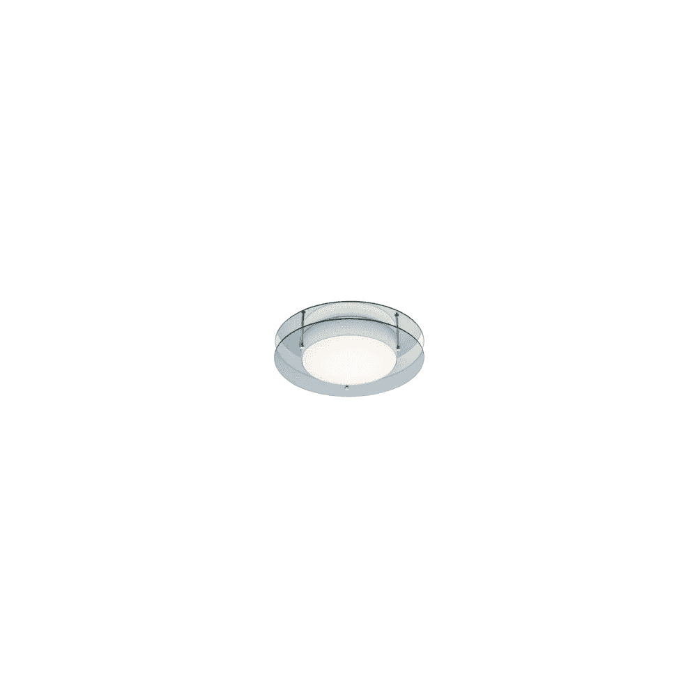 Compass Rally Ceiling Light Compass LED Bathroom Ceiling Fitting with Smoked Glass