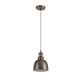 Davy Single Light Ceiling Pendant with an Antique Silver Finish