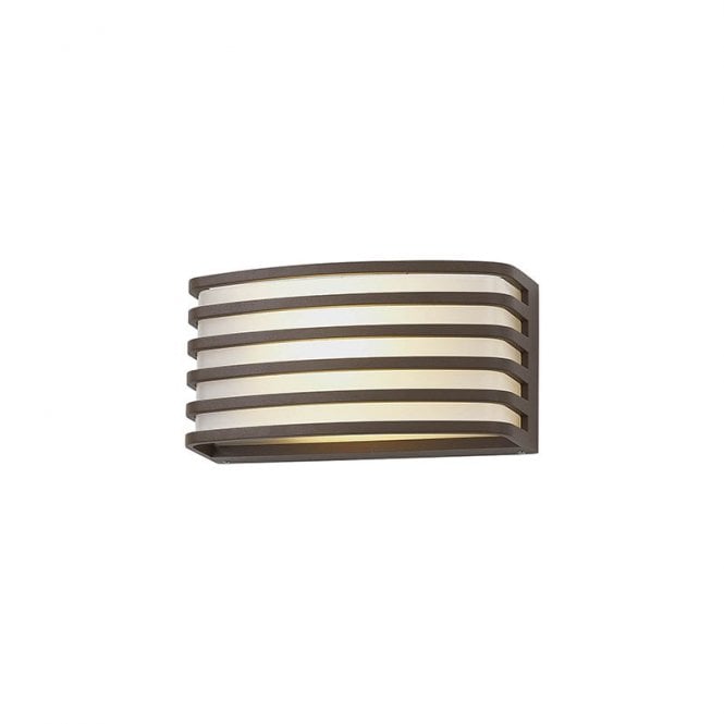 Discovery Lighting Denver Outdoor Flush Wall Light - Matt Brown