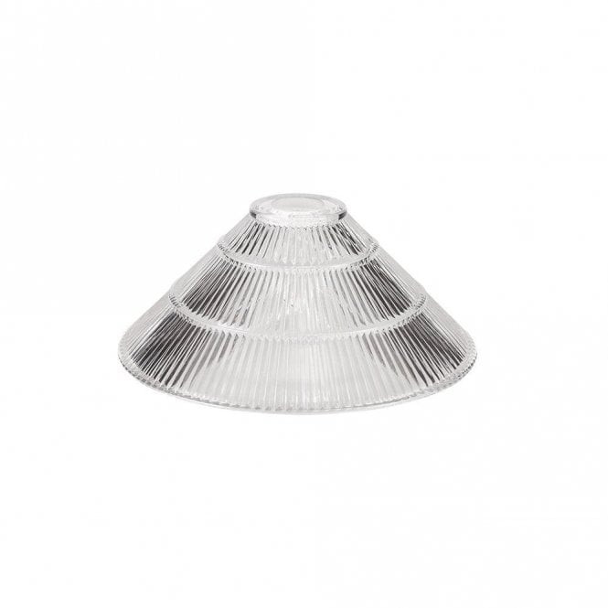 Discovery Lighting Discovery Endeavour Cone 30cm Glass Lampshade in a Clear Finish