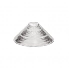 Discovery Endeavour Cone 30cm Glass Lampshade in a Clear Finish