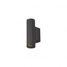 Discovery Josefa 2 Light Wall Fitting In a Sand Black Finish
