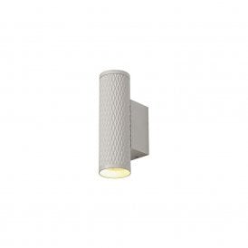 Discovery Josefa Wall Lamp 2 Light Wall Fitting in a Sand White Finish