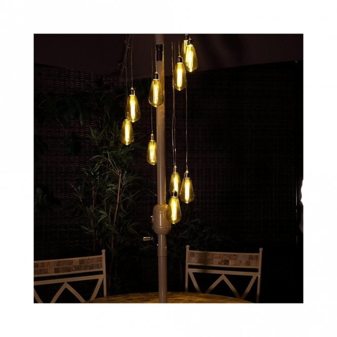 Discovery Lighting Filament 10 Light Battery Operated LED Festoon Spiral Chandelier
