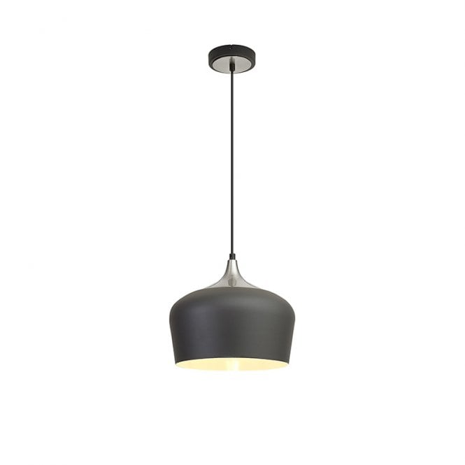 Discovery Lighting Houston Ceiling Pendant Light - Anthracite and Satin Nickel