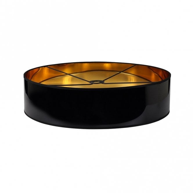 Discovery Lighting Josephine 600 Drum Non-Elec Ceiling Pendant Shade - Black and Gold