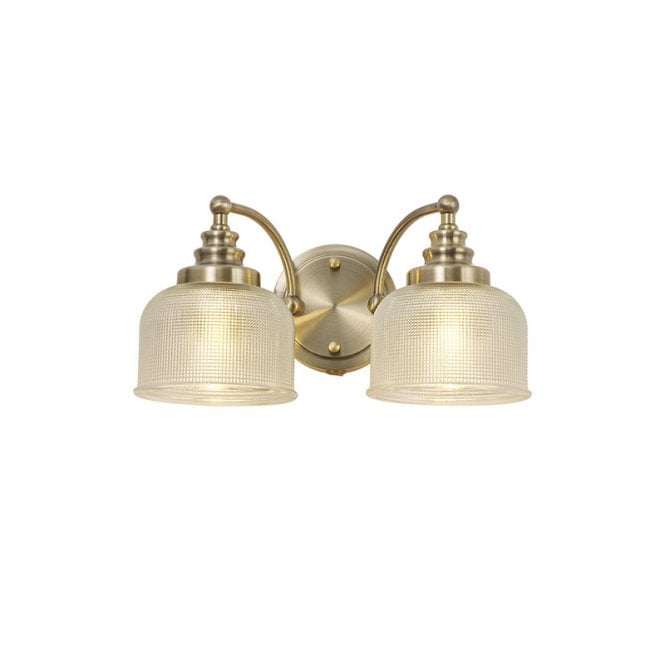Discovery Lighting Magnolia 2 Arm Wall Light - Antique Brass