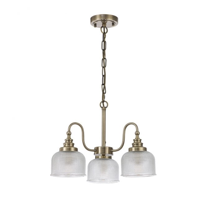 Discovery Lighting Magnolia 3 Arm Ceiling Pendant Light - Antique Brass