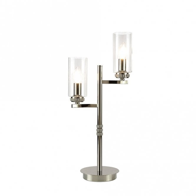 Discovery Lighting Merchant 2 Arm Table Lamp - Polished Nickel