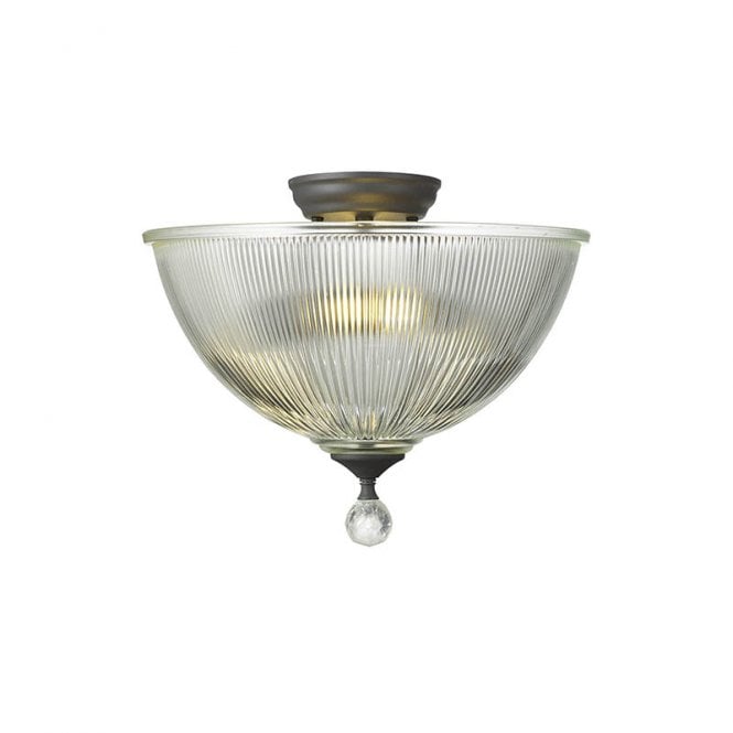 Graphite Light Fitting Discovery Lighting Missouri 2 Light Large Semi-Flush Ceiling Fitting In ...