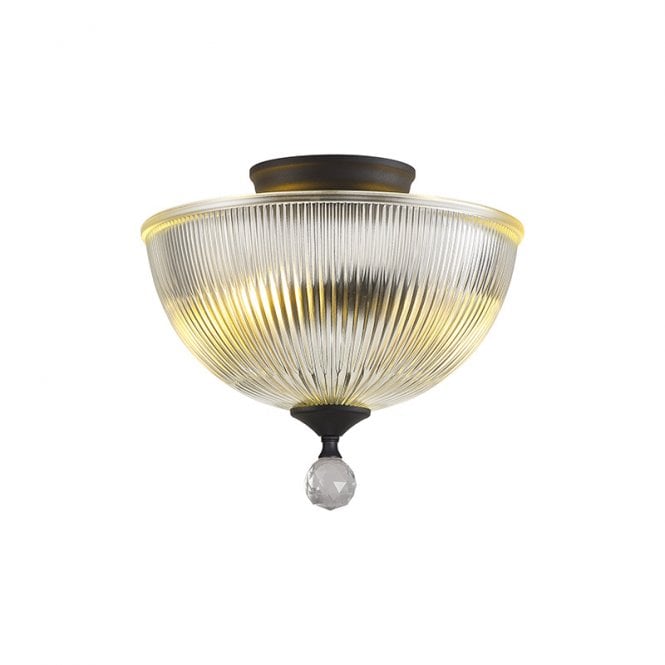 Graphite Light Fitting Discovery Lighting Missouri 2 Light Semi-Flush Ceiling Fitting In ...