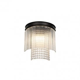 Paris 2 Light Wall Fitting in Brown Oxide Finish