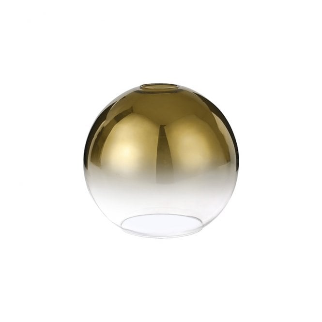 Discovery Lighting Ren Glass Ceiling Pendant Shade In Gold And Clear Finish