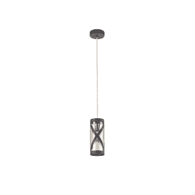 Tangier Single Light Ceiling Pendant in Matt Grey Finish