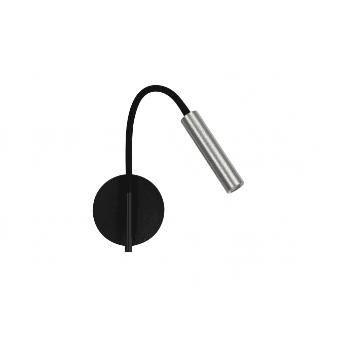 Discovery Lighting Tokyo Single Light LED Wall Fitting in Aluminium & Black Finish