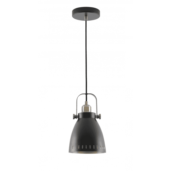 Discovery Lighting Volta Single Light Small Ceiling Pendant in Black Finish