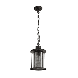 Voyager Single Light Ceiling Light in Antique Bronze Finish