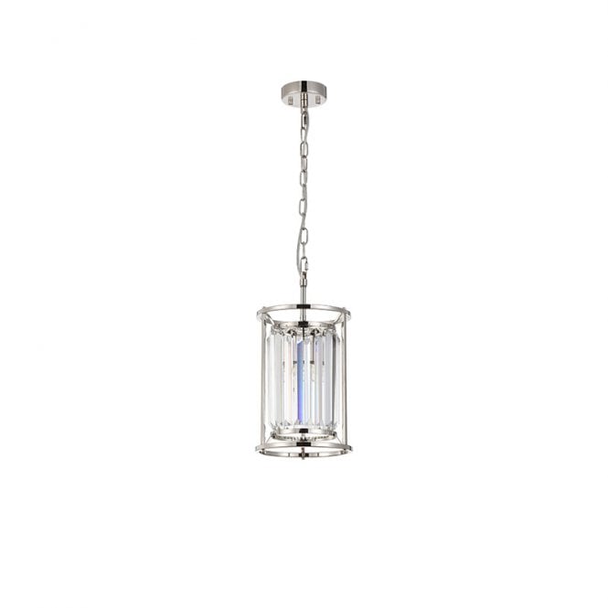 Discovery Lighting Wichita 200 Crystal Ceiling Pendant Light - Polished Nickel