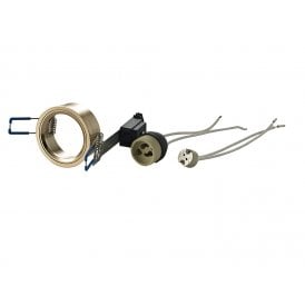 Downlight Component Kit Lampholders And Retaining Ring French Gold For Various Crystal Rims