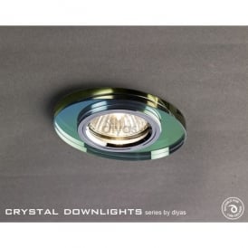 Slim Recessed Chamfered Spectrum Crystal Oval Downlight Fascia Only