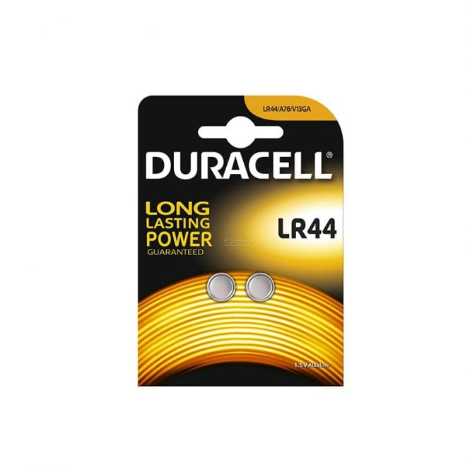 Duracell Alkaline LR44 Pack of 2 Coin Battery