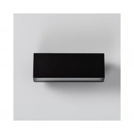 E1270 Iluzzia Carinae Warm White LED Outdoor Up & Down Wall Light in a Black Finish with a Frosted Diffuser