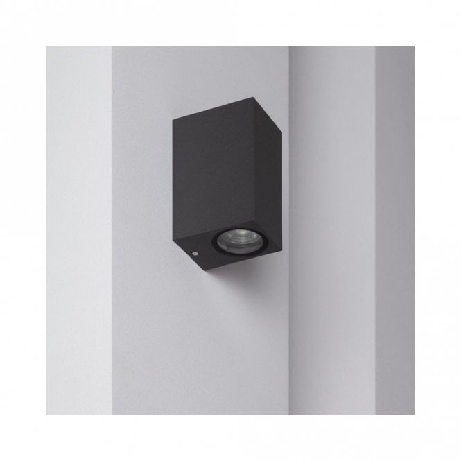 Iluzzia E2037 Miseno Outdoor 2 Light Up & Down Wall Fitting in Dark Grey Finish