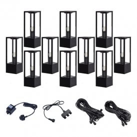 EasyFit Core 12v Garden Lights - Aspen LED Pedestal Light Kit - 10 Lights